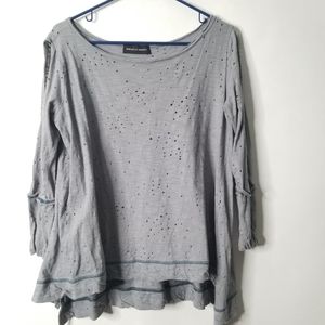 Miracle Berry USA Hi-Low Cold Shoulder Top M